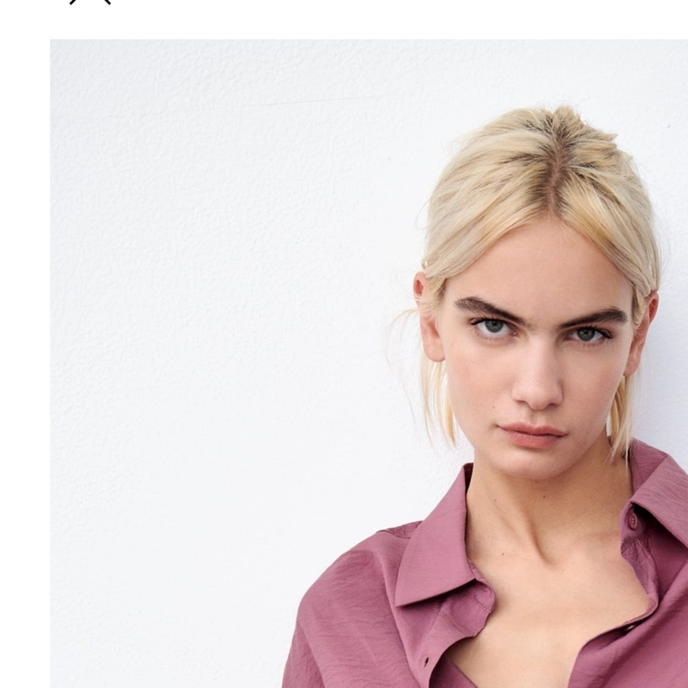 Zara flowy oversized shirt